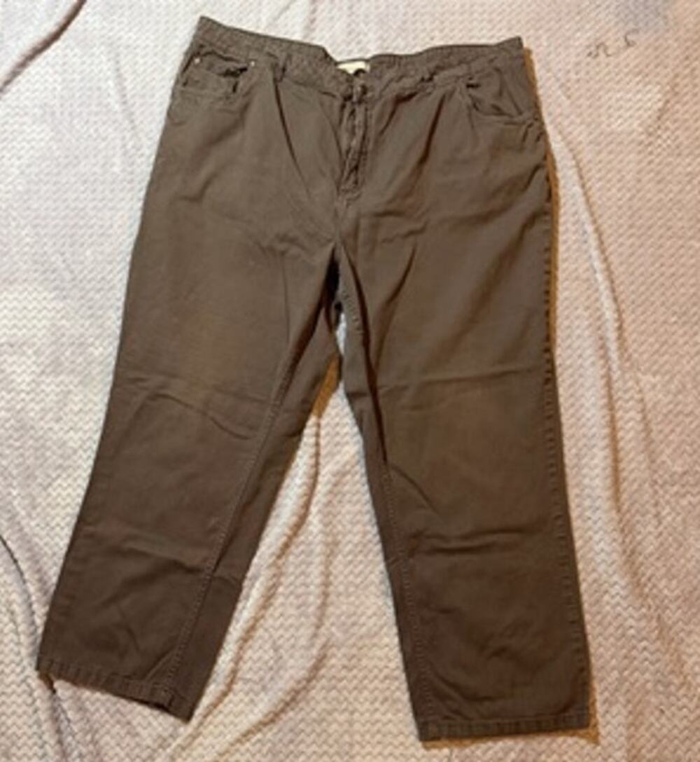 Woman Within Brown Jeans